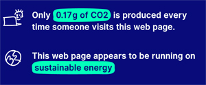 0,16 g d'emmisions de CO2 au test consommation carbone page accueil C1Plus l'informatique professionnelle pour tpe pme mairie test effectue le vendredi 1er septembre 2023